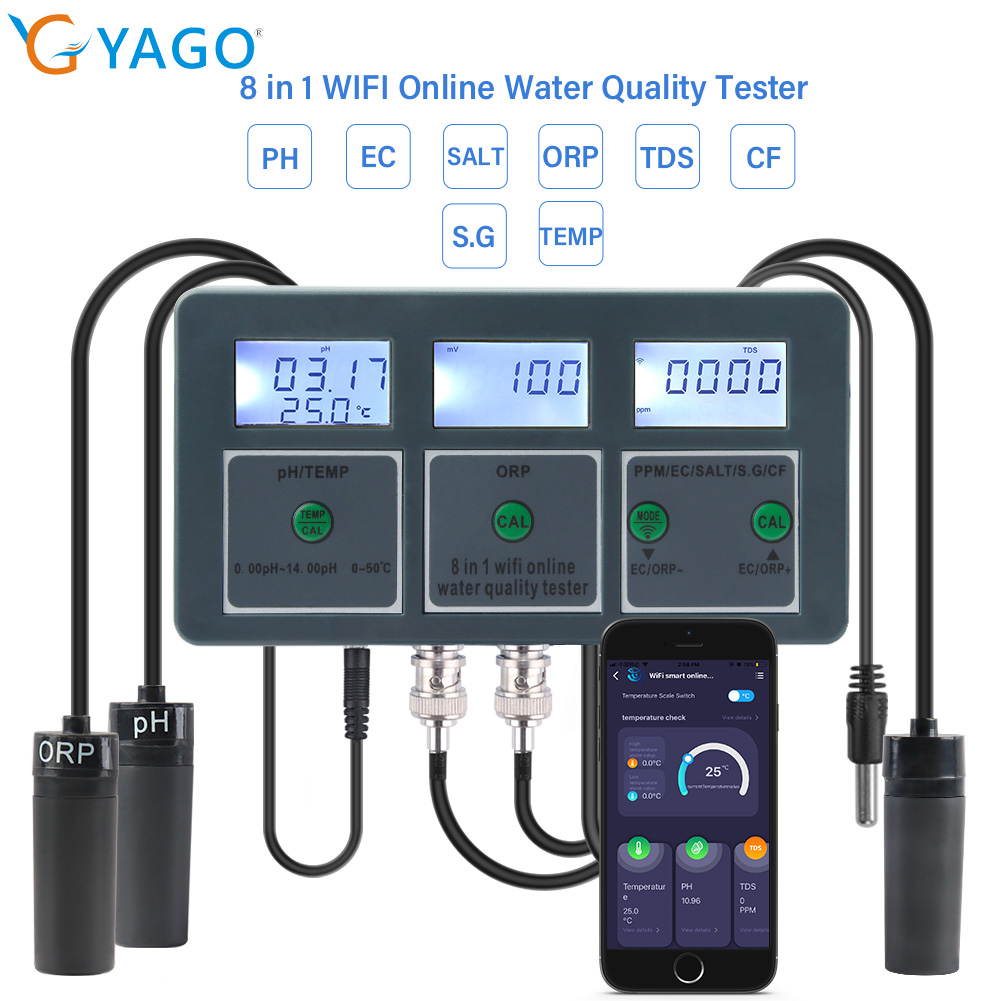 Marine Aquarium Water Analyzer - YAGO Tester di Qualità dell'Acqua 8
