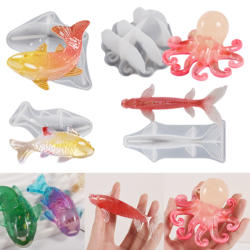 Aquarium Marine Fish - Stampo in Silicone per Resina Epossidica