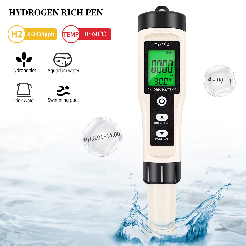 Marine Aquarium Water Analyzer - 4/3/2 in 1 PH ORP H2