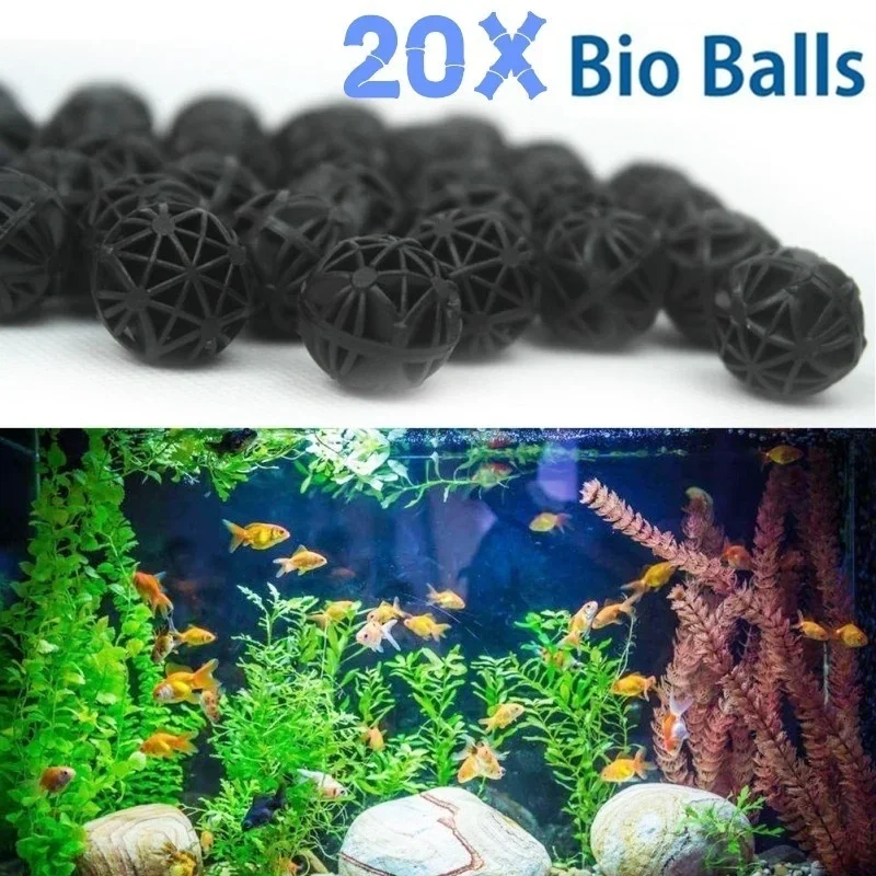Marine Aquarium Filter Media - 20 Pz 16mm Acquario Filtro Bio