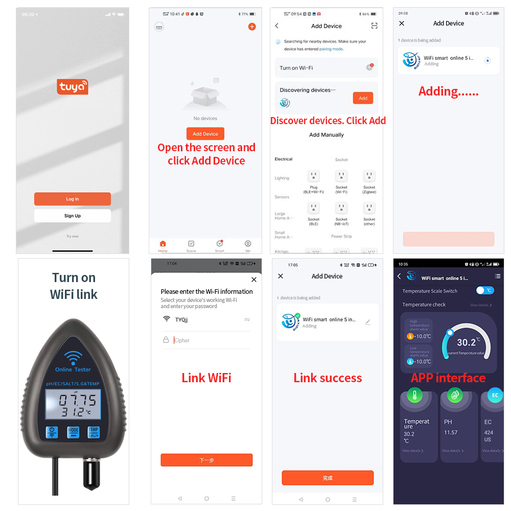 Tuya WiFi 5 in 1 Misuratore di - Marine Aquarium Water Analyzer recensione e prezzo
