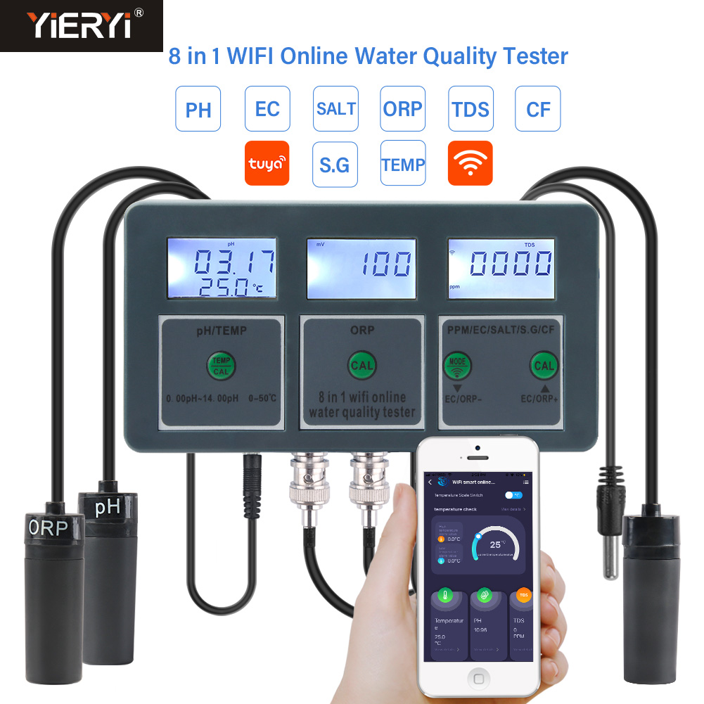 WiFi Tuya Smart PH Meter Regis - Marine Aquarium Water Analyzer recensione e prezzo