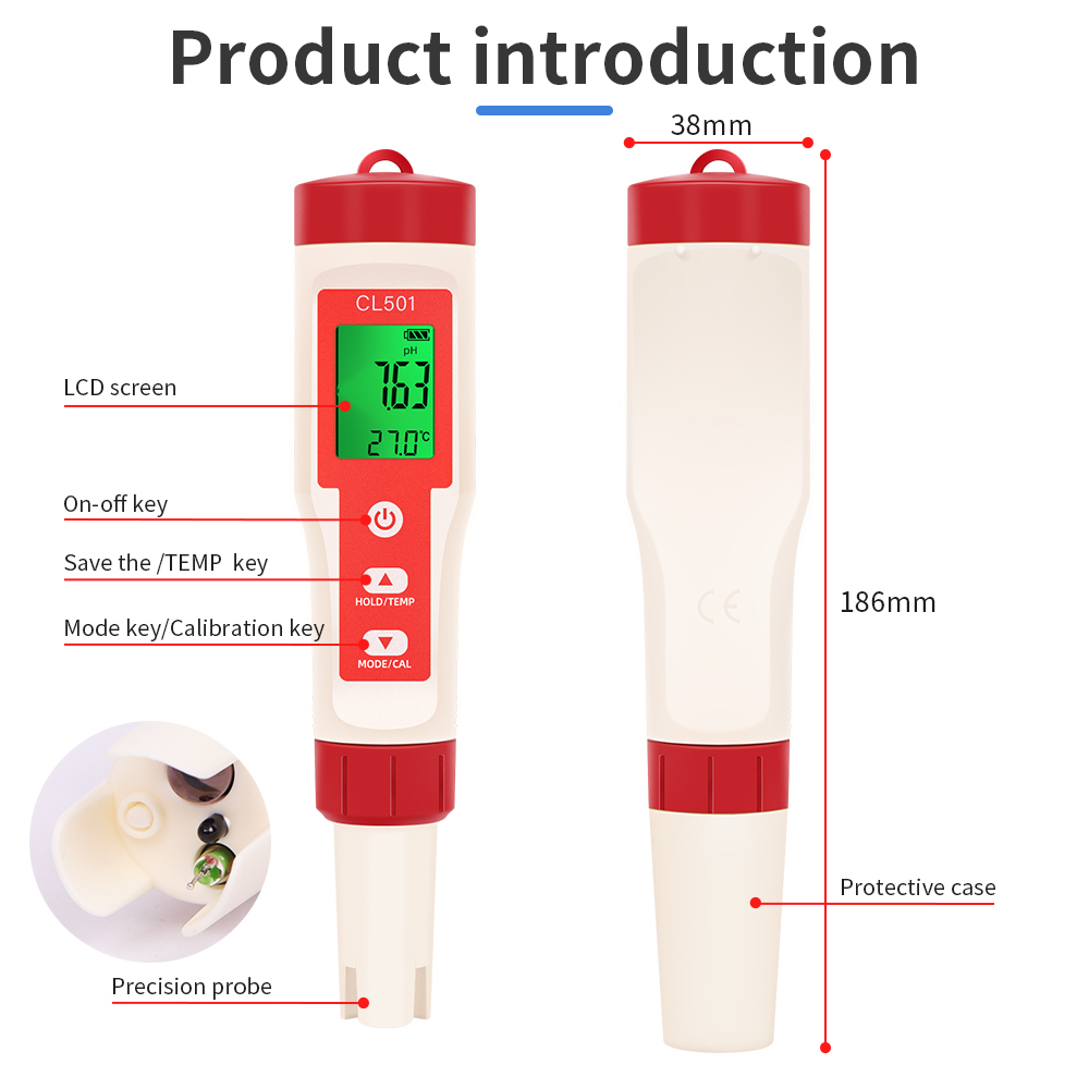 PH/CL2/H2/ORP/Misuratore di te - Marine Aquarium Water Analyzer recensione e prezzo