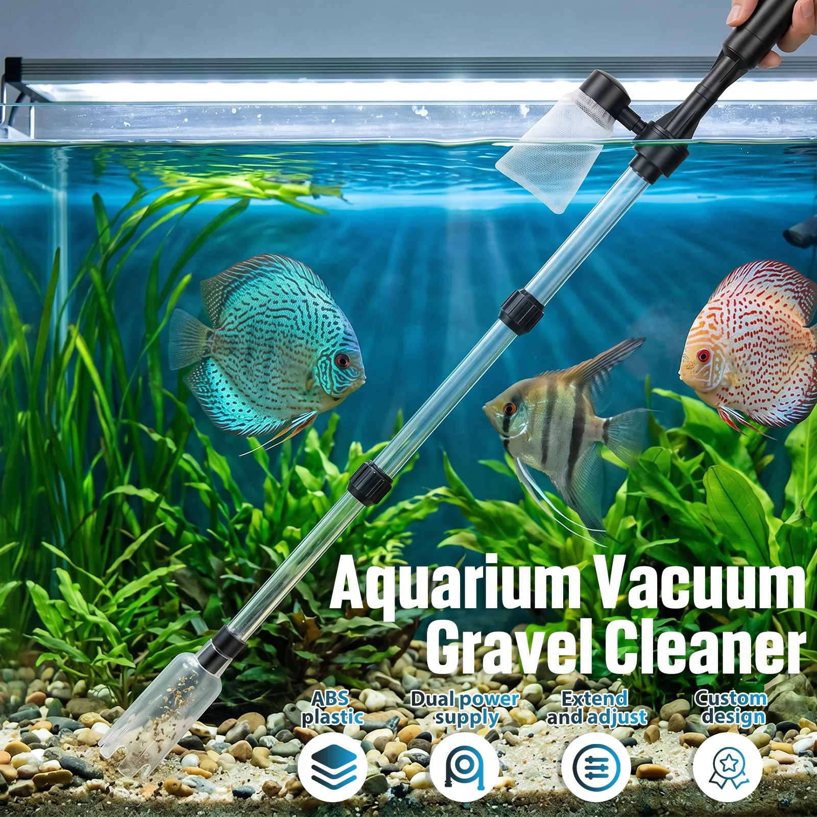 Aspiratore per Acquario 3 in 1 - Aquarium Marine Sand recensione e prezzo
