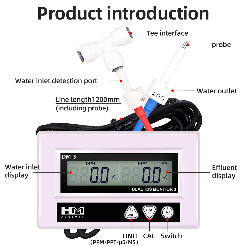 HM DM3 Online TDS EC Tester di - Marine Aquarium Water Analyzer recensione e prezzo